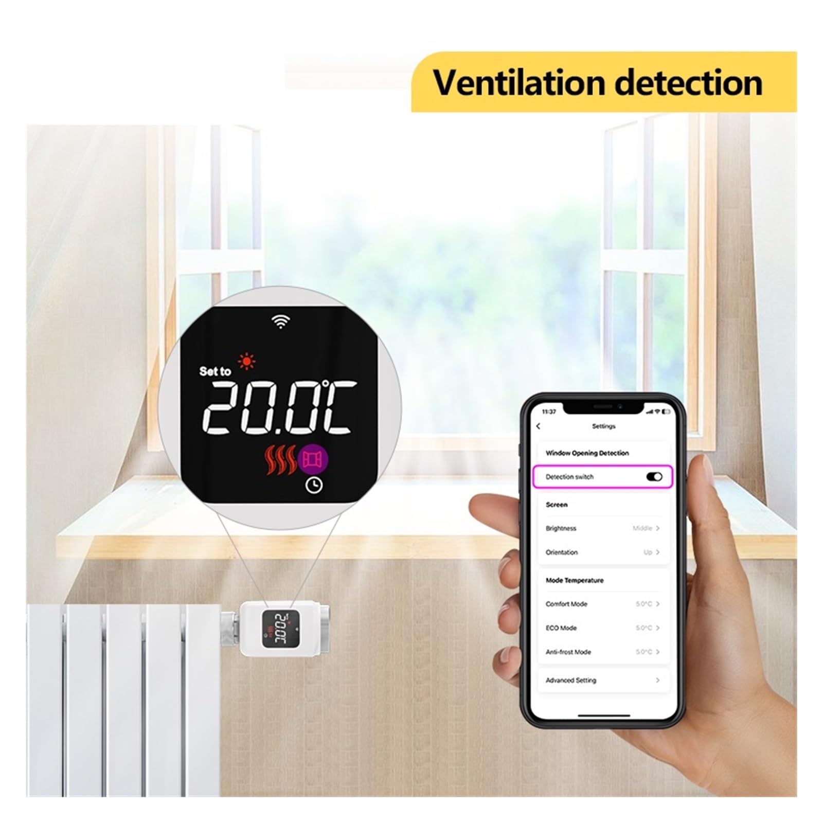 Inteligentny Termostatyczny Zawór Grzejnikowy Tuya WiFi TRV Programowalny Pilot Zdalnego Sterowania Z Aplikacją Mobilną Do Temperaturą Grzejnika Informacja O ZgodnośCi(2PCS-WiFi)