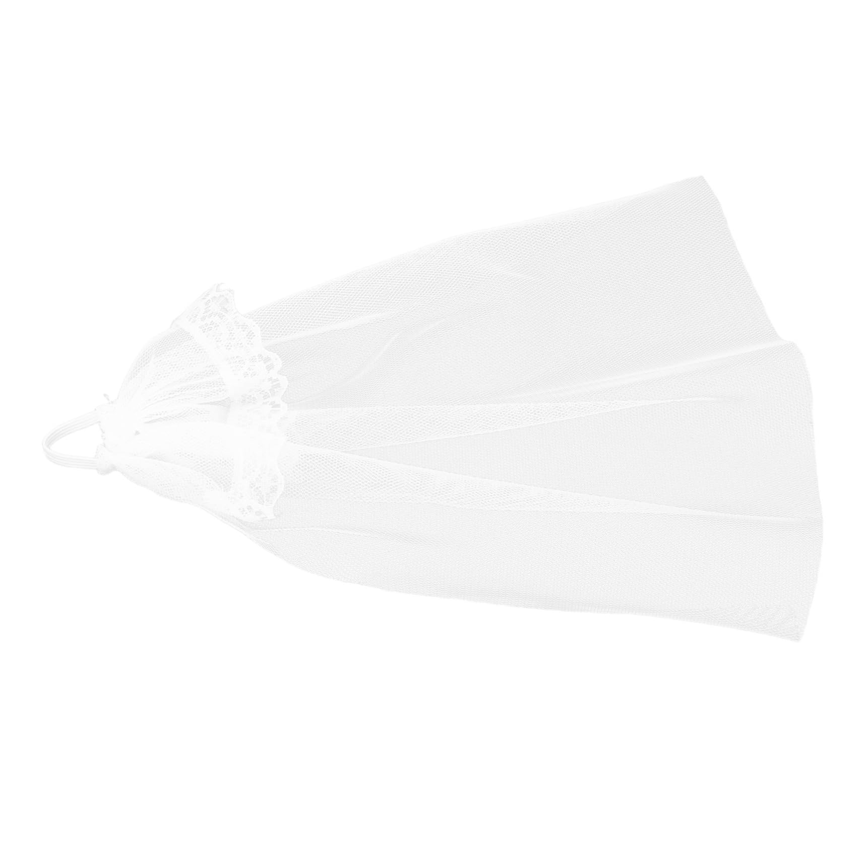 Yardwe Accessories White and Elegant Design with Versatile Fit 6pcs Yarn Wedding Veils Doll for Doll Dress and Wedding Themes