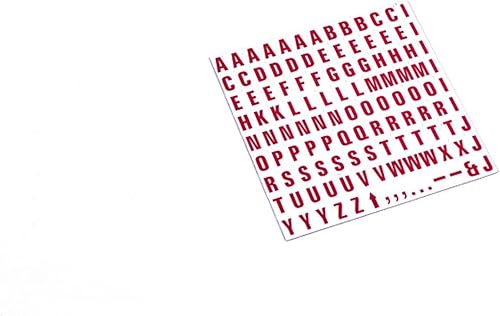 Miniatura 4 de MasterVision Letras magnéticas 12 x 34 pulgadas rojo sobre blanco 120 piezas