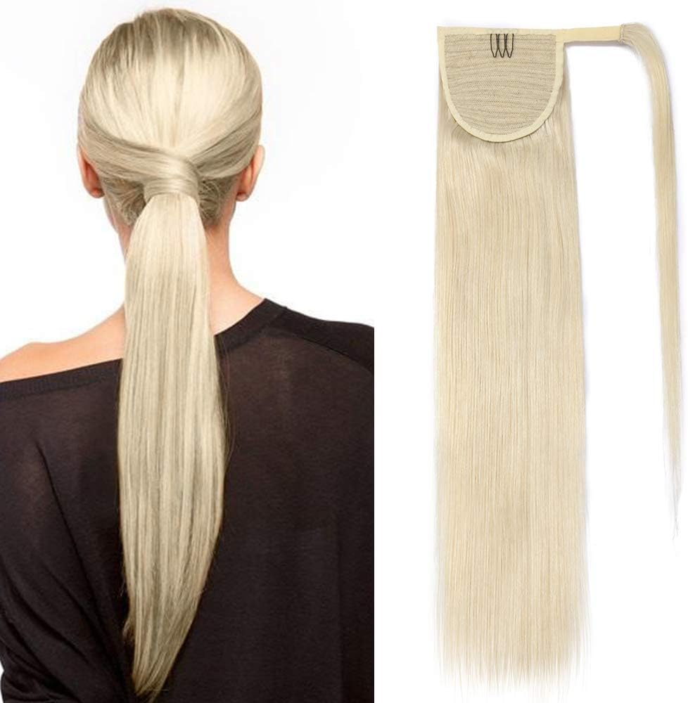 SEGO® Extension Queue de Cheval Vrai Cheveux Queu Cheval Naturel Ponytail Blond Fausse Queue SEGO® Extension Queue de Cheval Vrai Cheveux Queu Cheval Naturel Ponytail Blond Fausse Queue