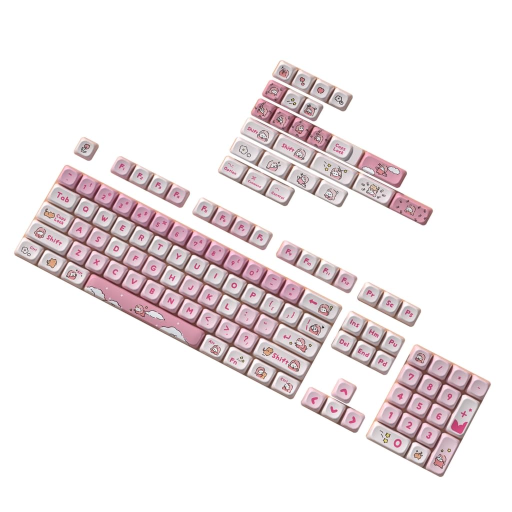 Leniwy motyw tematyczny 129 klawiszy nasadki klawiszy Dye Subbed Keycap do klawiatur mechanicznych