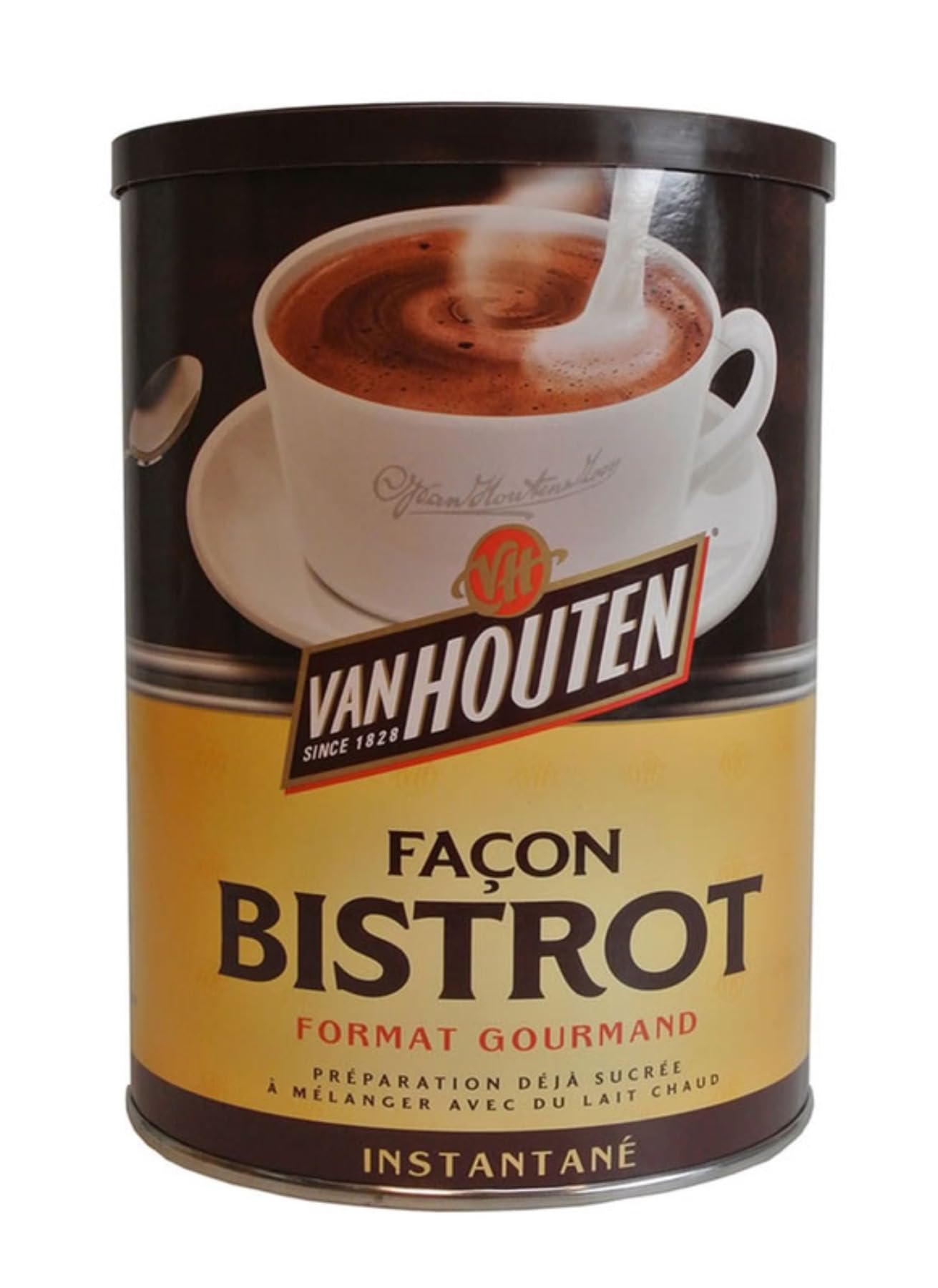 Chocolat en Poudre Sucrée Façon Bistrot Van Houten 425g/Boite - Ofgfres de 1, 2, 3 et 4 Boites - Livraison Gratuite France (1 boite)