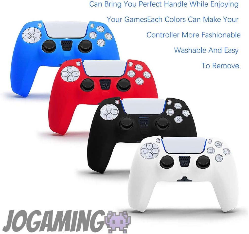 JoGaming PS5 Gaming Silicone Cover Case Anti-Slip Controller Skin Protector (BLUE)