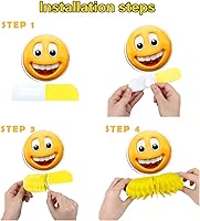 Vista 3 de 5 piezas NEWMOJI ® Faces Party Honeycomb Centerpieces – Añade un encanto divertido a tu decoración