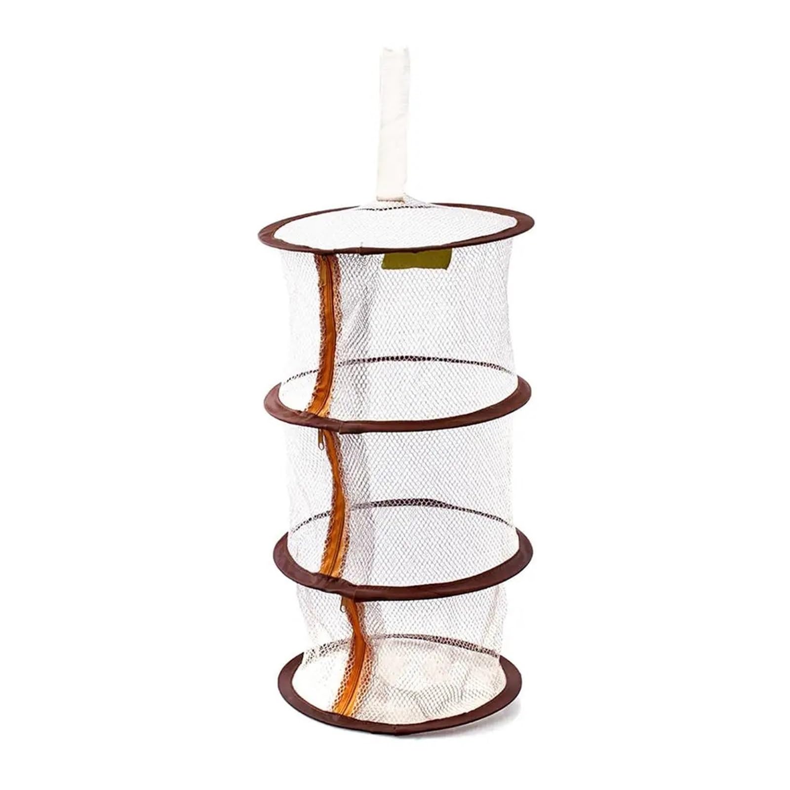 ZHSOAO 4pcs Zipper Drying Basket 3 Layers Rack Net Mesh Hanging Dryer for Underwear Sock