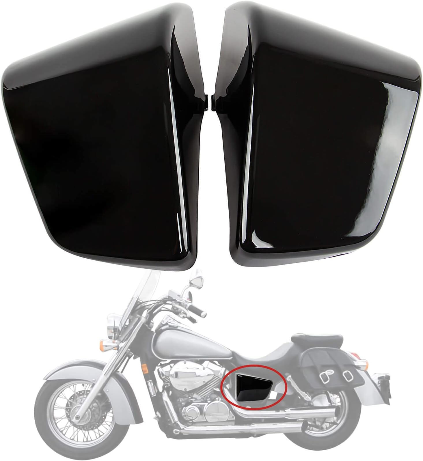 Frame Side Panels Cover For BMW K 1600 B & Grand America 2018-2023 - ABS Plastic Tank Fairing Protector