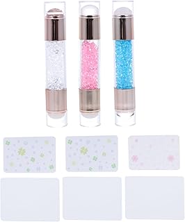 minkissy Carimbos De Unhas DIY Kit De Carimbo De Unhas Ponta Francesa Carimbo De Manicure Carimbo De Silicone Francês Suprimentos De Decoração De Unhas Kit De Manicure Ferramentas De