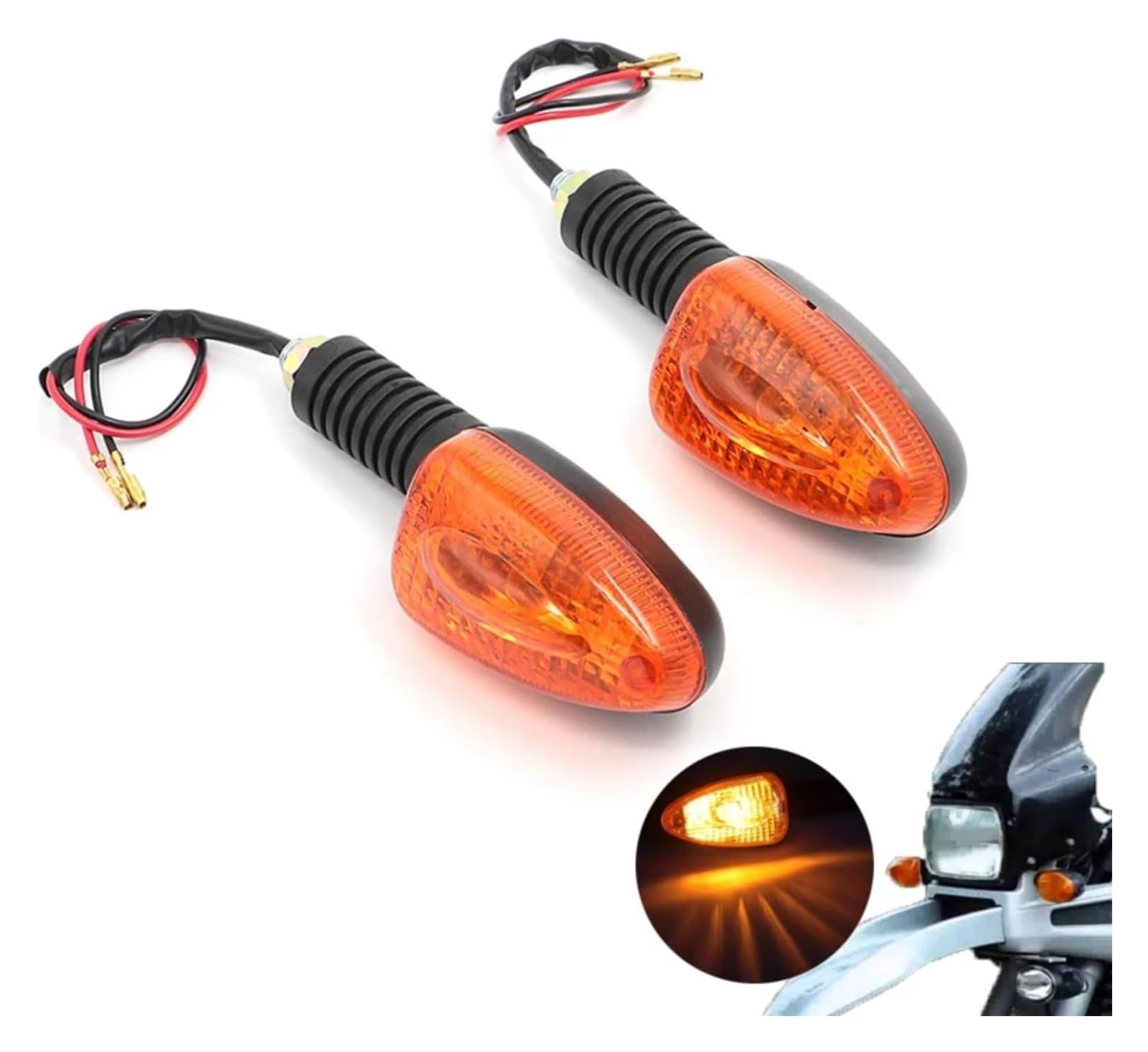 Indicatore di direzione Moto per R1100 GS 1994-2007 per R 1995-2001 Moto Indicatore di Direzione Anteriore Luci Posteriori(White 2Pcs)