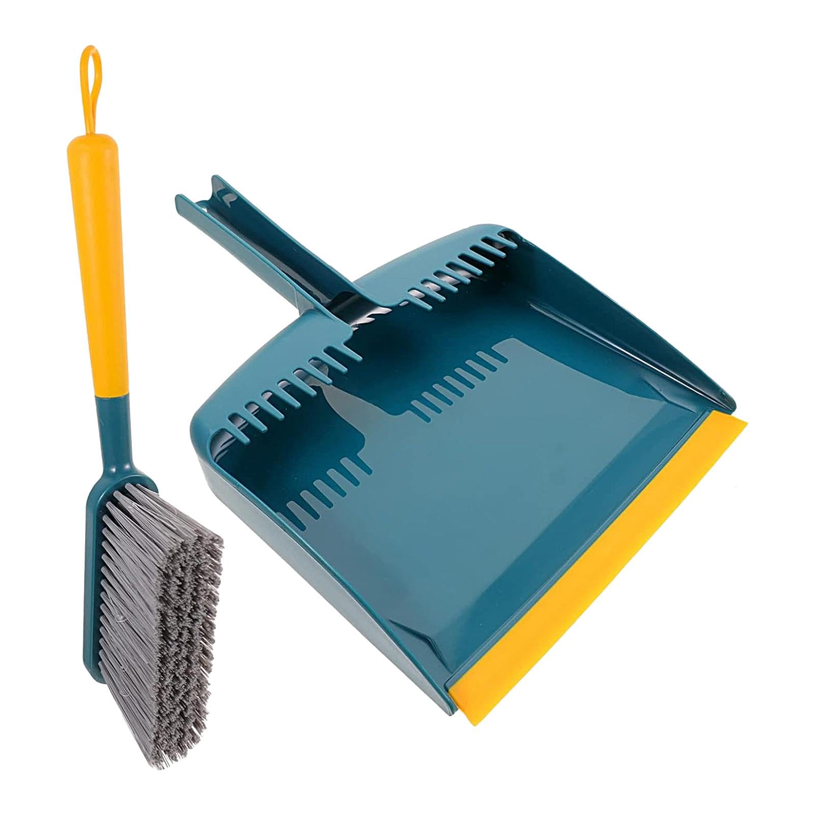 Cleanpeak Portable Dustpan, Broom and Dustpan Set, Different New Dustpan, Household Dust Pan with Comb Teeth,Multifunctional Small Dustpan Brush Dust Pan , Soft Brush Scrubber with Dustpan
