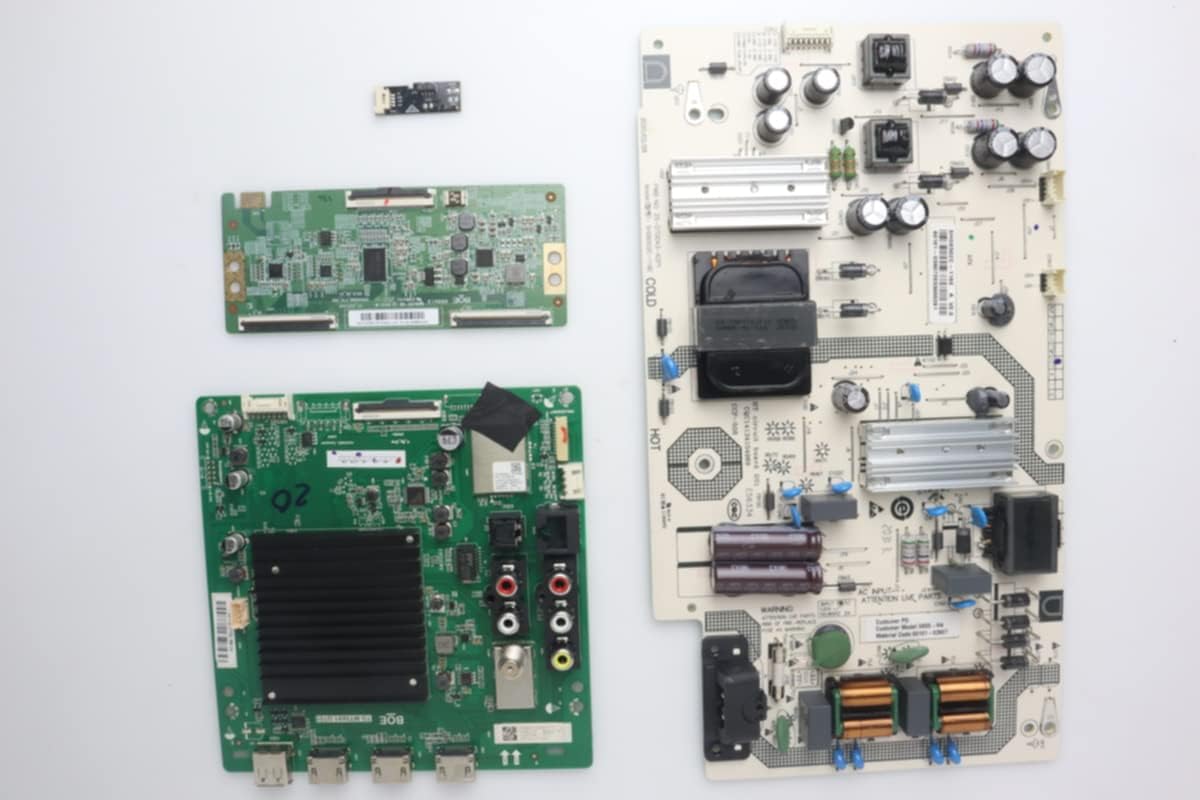 Lutema Television Repair Kit for Vizio V655-H4 with TV Main Board + Power Supply + TCon + Cables