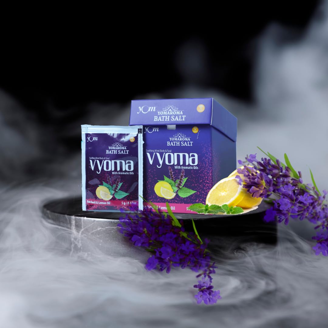 YOM Yomaroma Vyoma Bath Salt With Aromatic Oils (Pouch Box) - 10 Nos * 5 Gms 3