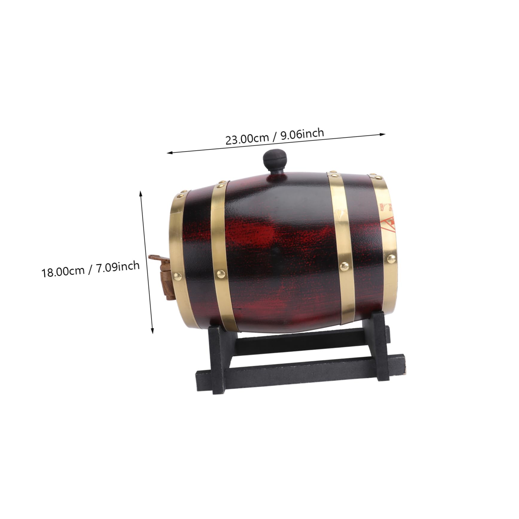 OFFSCH Real Wood Beer Barrel Wine Storage Set 3l Elegant Centerpiece for Home Decor Pub Bar