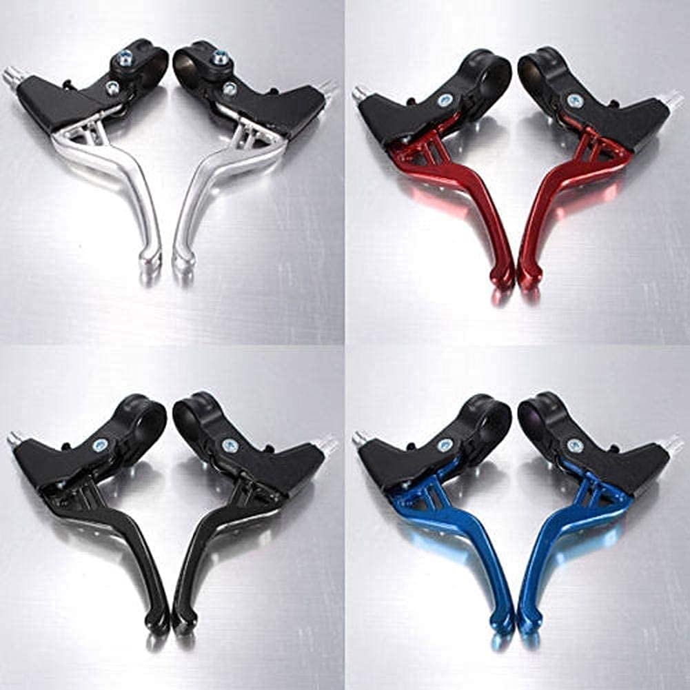 BATLAM Maniglia della Leva del Freno della Bicicletta Bici da Strada Leva del Freno della Bicicletta 2 Leve del Freno della Bicicletta (Colore : Blu) (Nero)