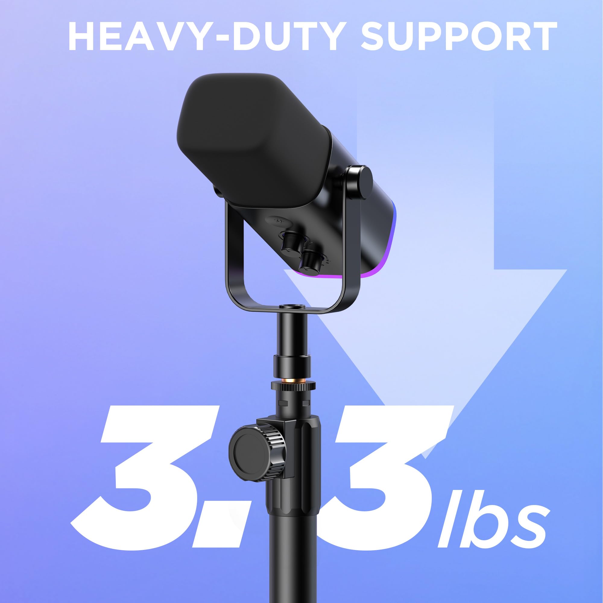 InnoGear Desktop Microphone Stand Holder Mic Stand Desk Mount for Fifine — Amazon image 7