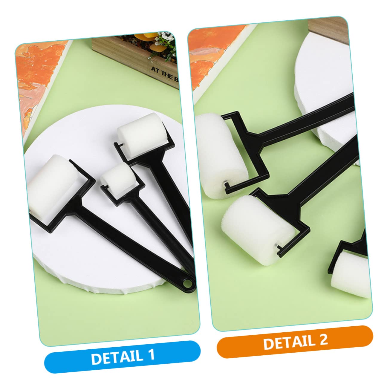 BELLIFFY 9Pcs Painting Sponge Roller Creative Drawing Tools for Lightweight Easy Grip for Imaginative Art Projects Stimulate Creativity with Fun Patterns