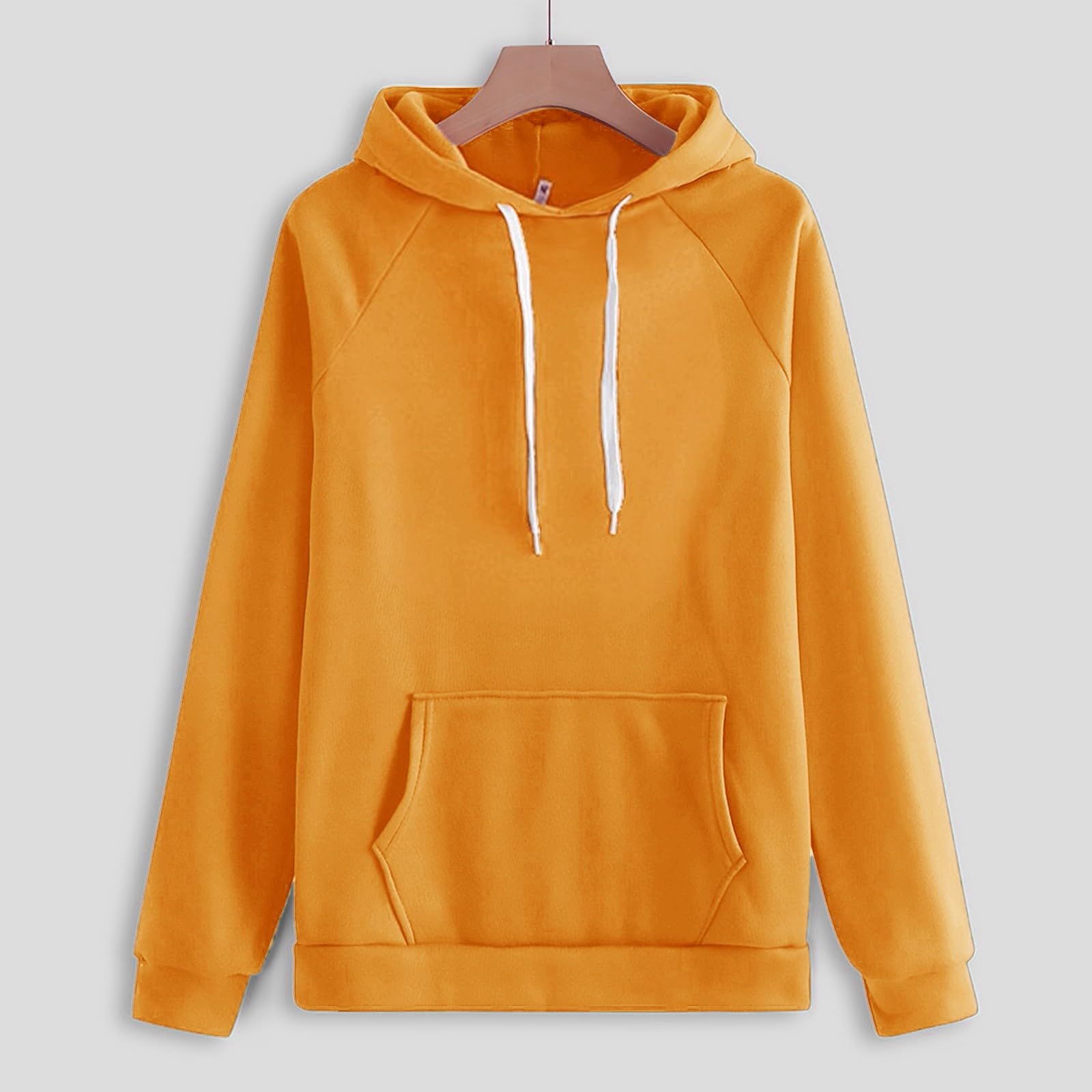Tenue de loisirs pour femme - Ensemble pyjama côtelé - 2 pièces | Sweat à capuche à manches longues et longue taille élastique, pantalon de loisirs, pyjama avec cordon de serrage et poches