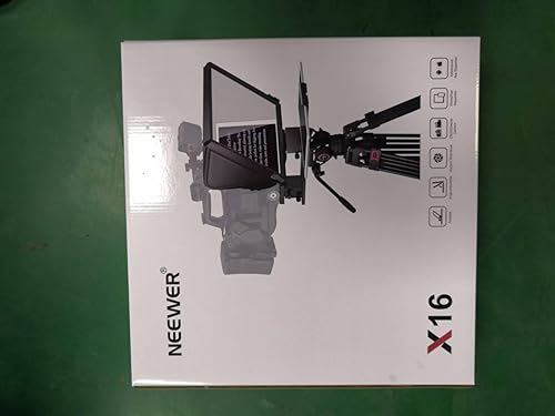Miniatura 14 de NEEWER Teleprompter X16 con control remoto RT111 y control por aplicación, divisor de haz de 16 pulgadas, diseño plegable de aleación de aluminio,