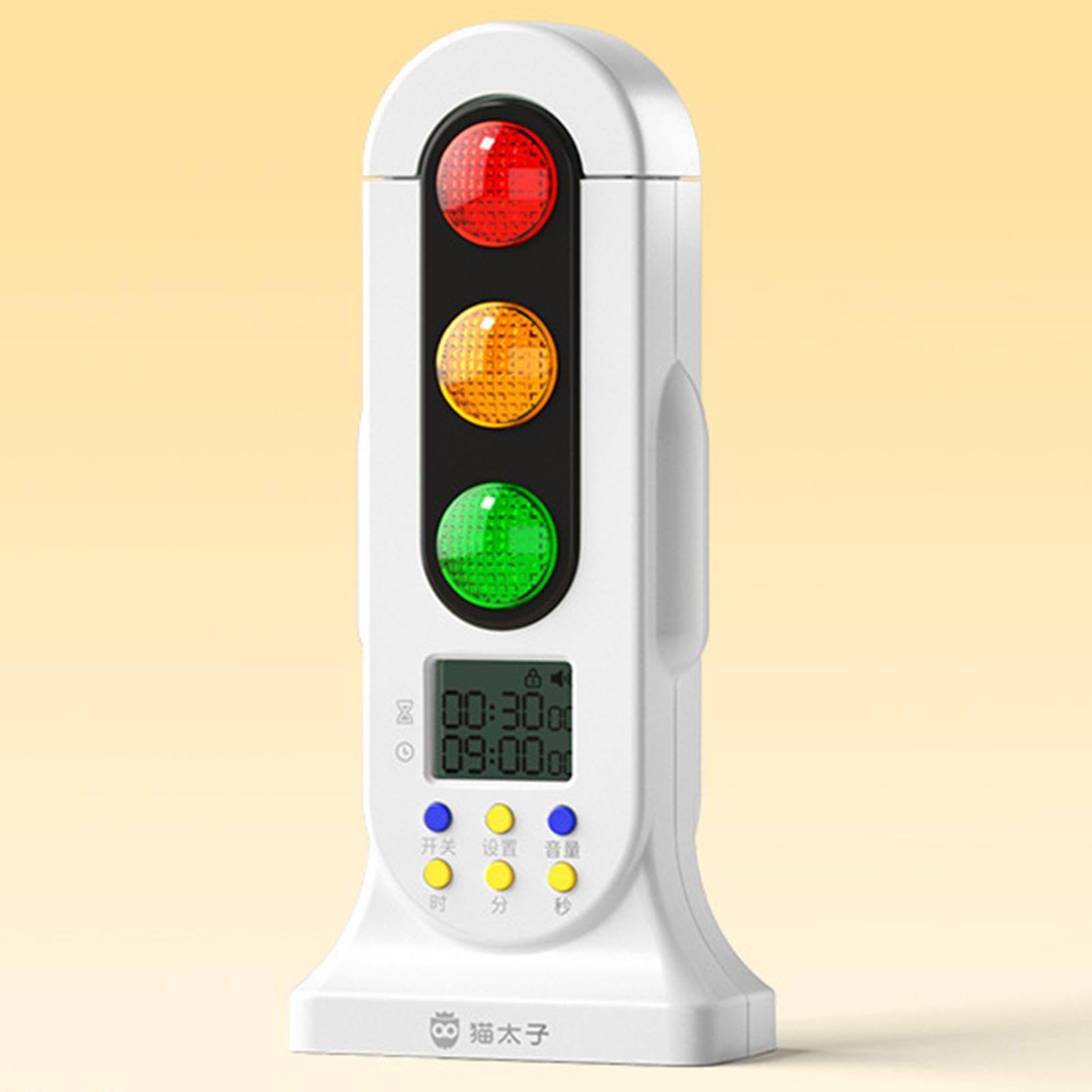 rockible Timer per Bambini Sveglia per Cottura Visivo Portatile con Indicatori Colorati Adatto per Apprendimento E Attività a