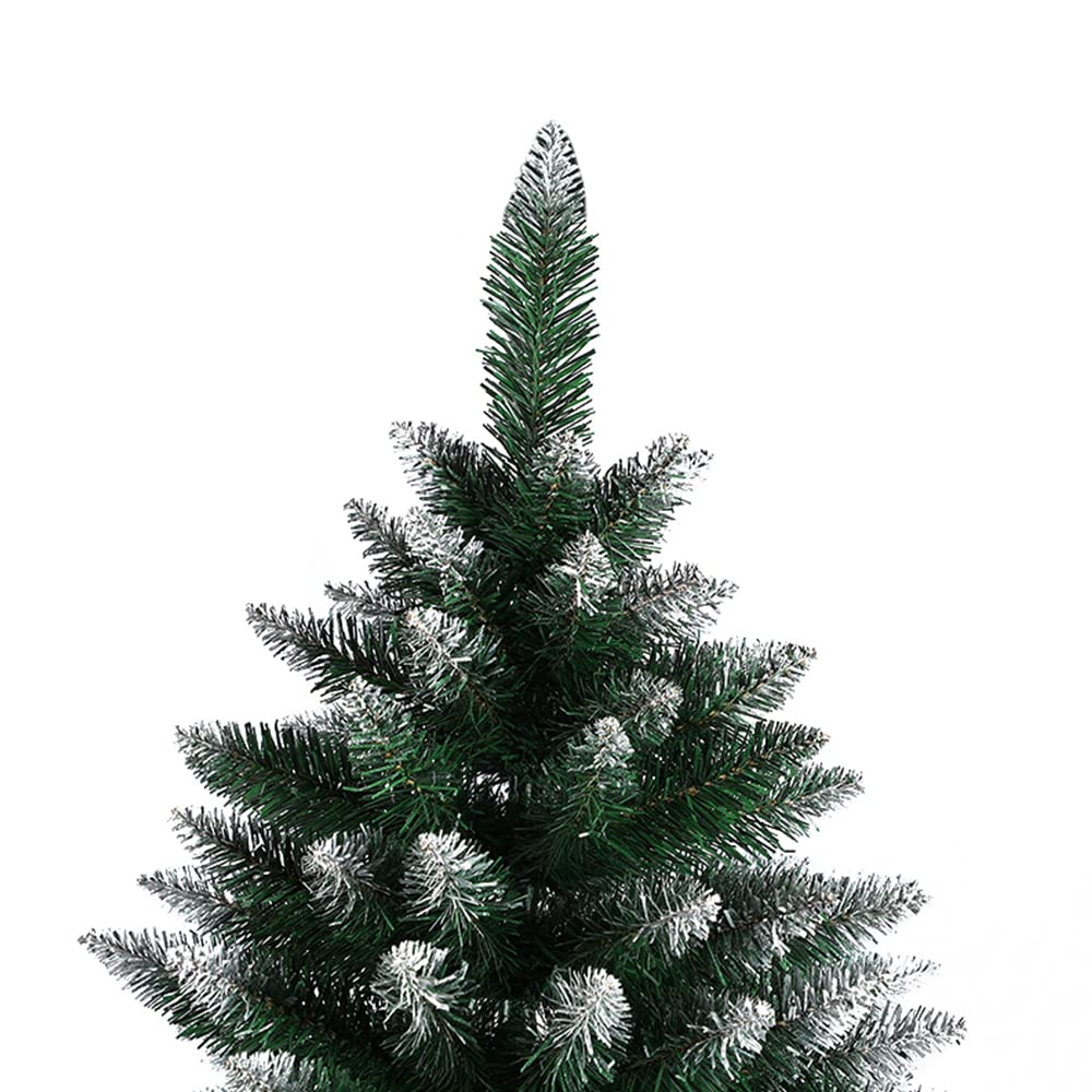 OHMG 180cm Künstlicher Weihnachtsbaum Grün,Weihnachtsbaum PVC künstlich,Tannenbaum Christbaum Tanne Unecht Weihnachtsdeko mit 600 Spitzen,unechter Tannenbaum inkl. Metallständer (600 Zweige)