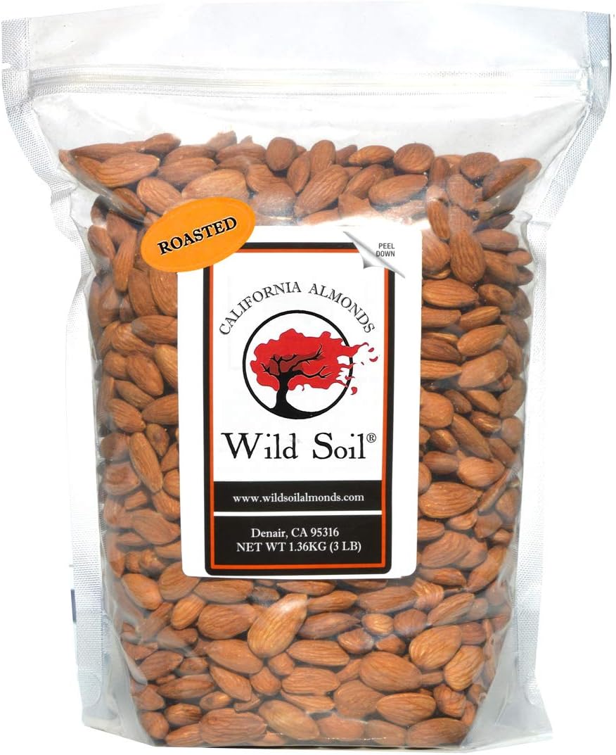 Wild Soil Beyond Almonds – 20% Higher Protein Than Other Almonds, Distinct and Superior to Organic, Dry Roasted, Unsalted