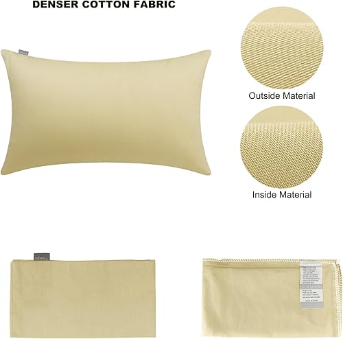 Vista 213 de Thmyo Paquete de 2 fundas de almohada cuadradas decorativas de algodón, fundas de almohada de sublimación en blanco, fundas de cojín blancas