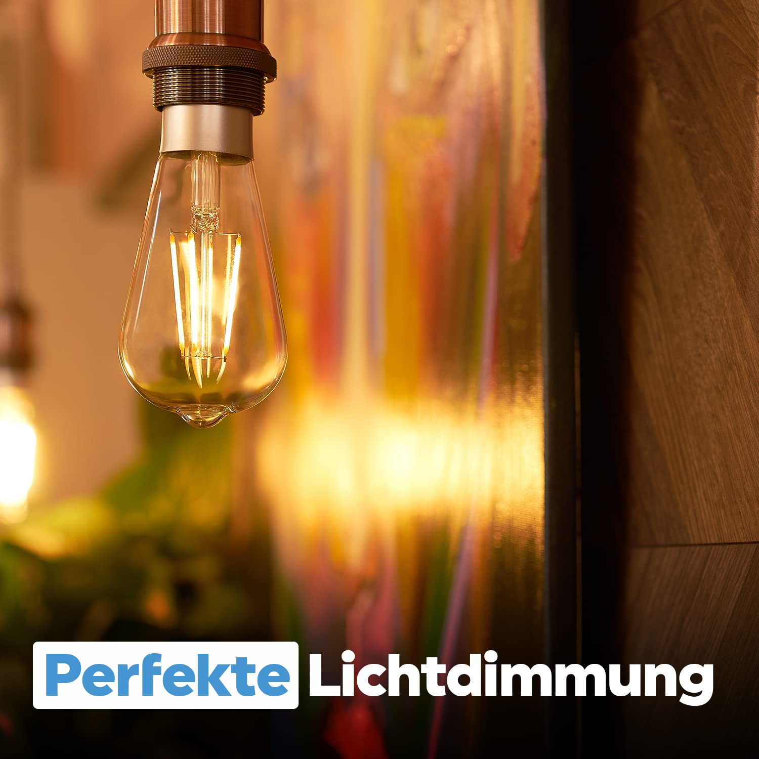 Shelly Vintage ST64 – Bombilla Inteligente Wi-Fi 7 W (230 V), Luz Incandescente Blanco Cálido 2700 K, E27, 750 lm, Clase de Eficiencia F, Control inalámbrico App (Paquete de 2)