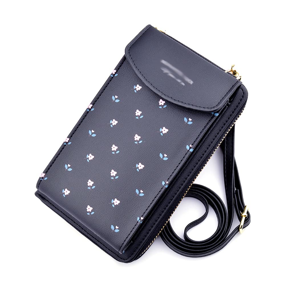 Sac bandoulière femme et pochette téléphone élégante en simili cuir