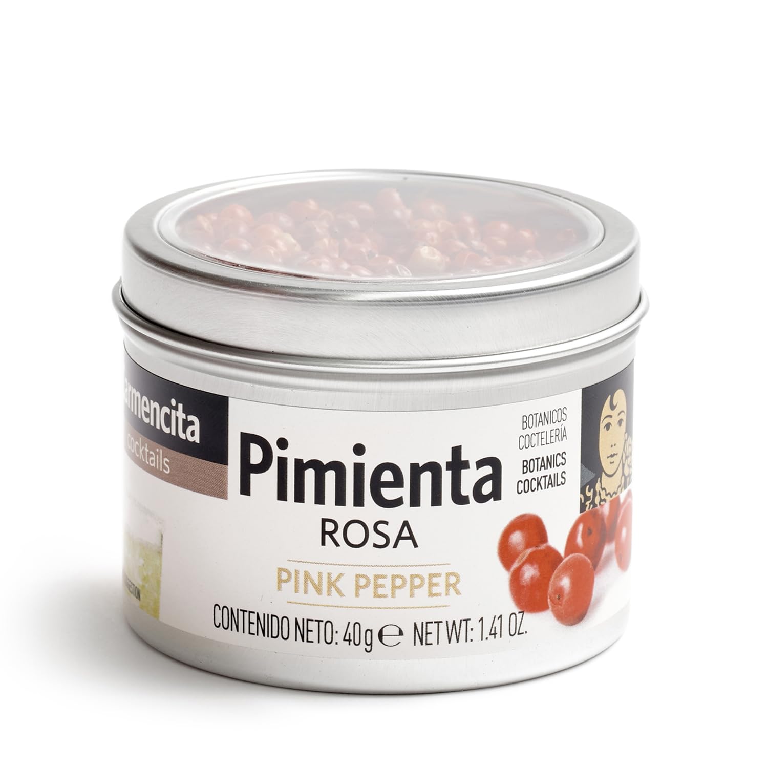 Carmencita - Kit Lata Gin Botánicos | 4 Botánicos + Medidor + Instrucciones | Infusiones y Especias para preparar y aromatizar Gin Tonic | Kit Regalos