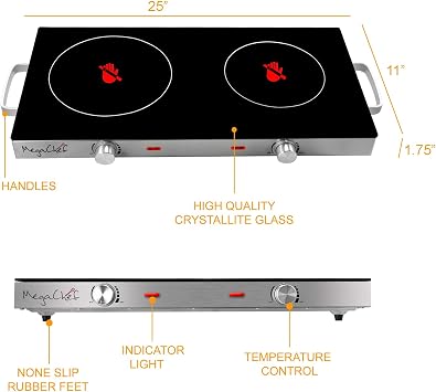 Megachef Ceramic Infrared Cooktop