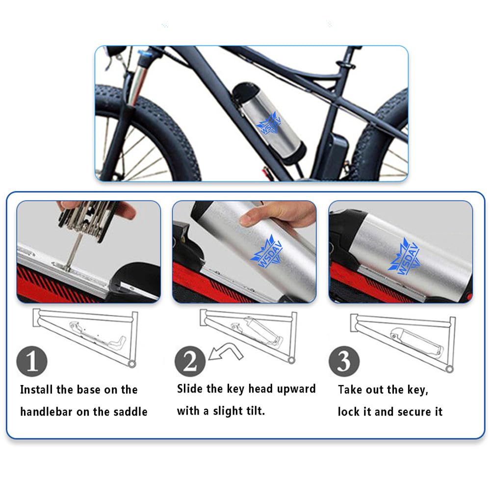 Batteria a Forma di Bottiglia d'Acqua, Pacco Batteria al Litio da 36 V e 48 V, 8 Ah, 10,4 Ah, 12 Ah, 15 Ah e 17 Ah, per Motore da 0 a 750 W con Caricabatterie