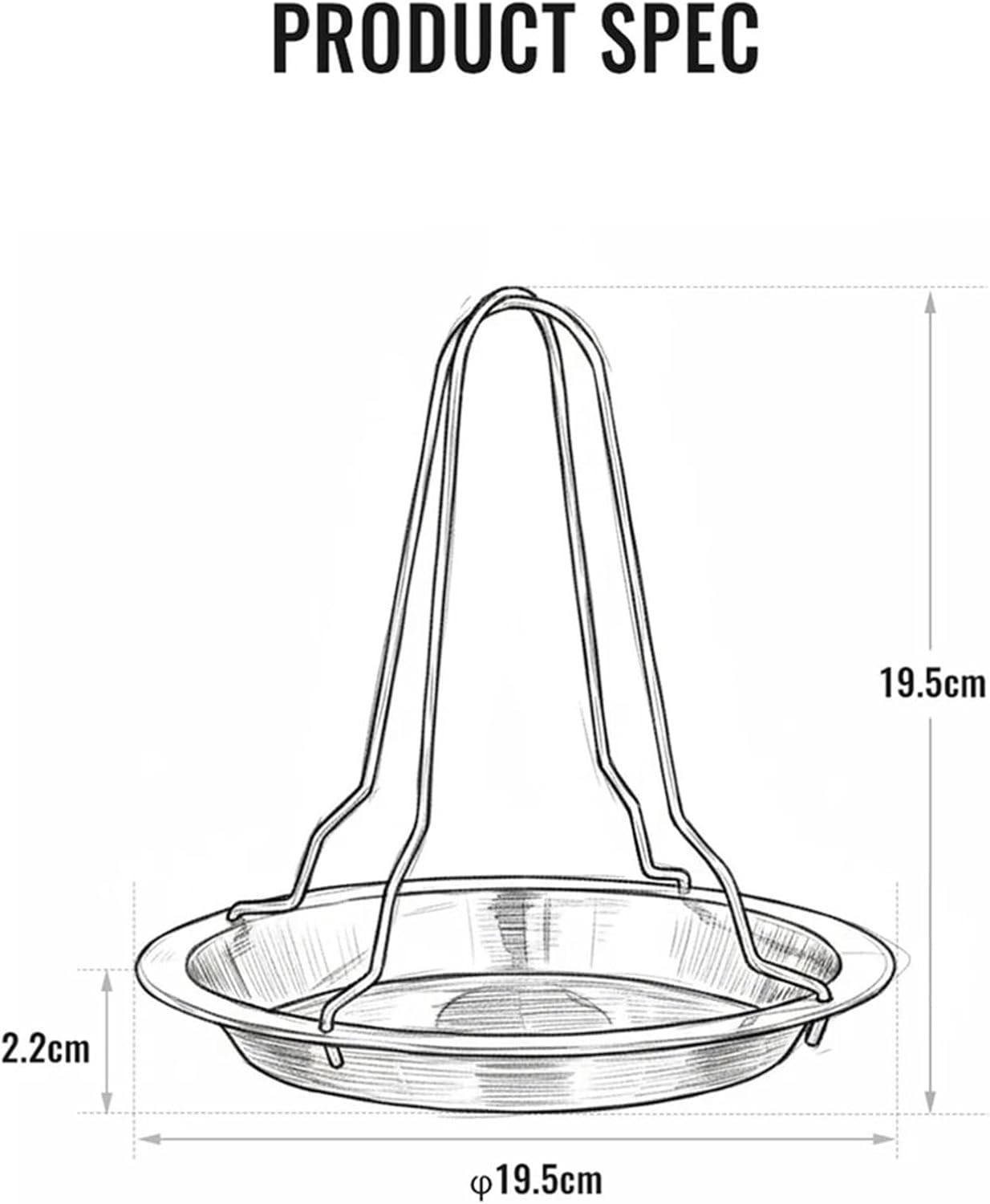 Stable 2sets Outdoor Stainless Steel Chicken Roaster Grill Set for Picnic/BBQ Sturdy Rack Wide Base Anti-Tip BBQ