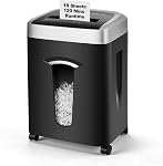 Wingwise 120-Minute Paper Shredder - 15-Sheet Capacity, 30L(7.9 Gallon) Bin, 58dB Quiet Operation, P4 Cross-Cut Heavy-Duty Shredder for Home & Office Use