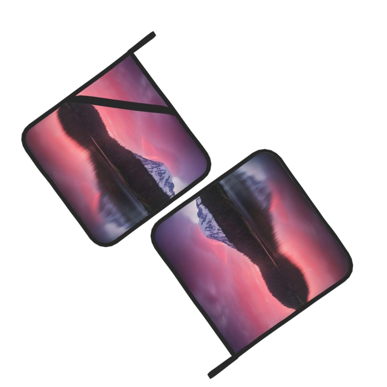 Shadow on The Lake Printed Oven Pot Holders Set of 2 Pcs Heat Resistant Kitchen Microwave Potholders for Cooking Baking Grilling