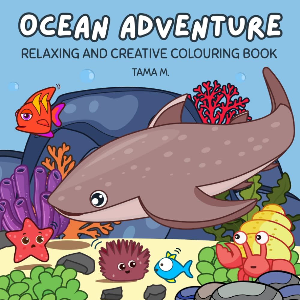 Ocean Adventure Colouring Book: A Relaxing and Creative Journey Through 40 Connected Underwater Scenes (Animal Cuties)