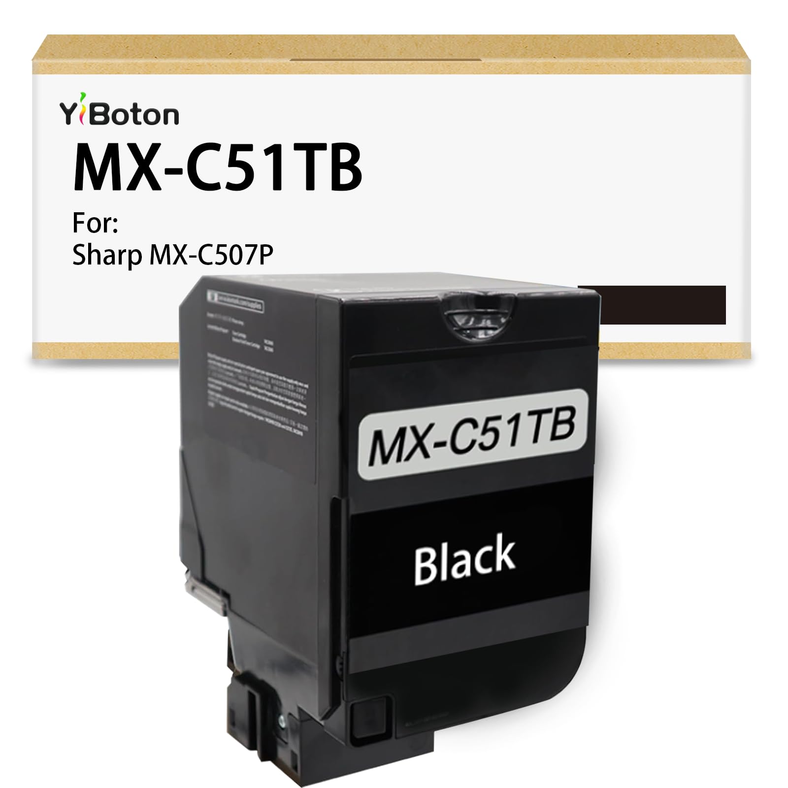 MX-C51T MX-C51TB Black Extra High Capacity Toner Cartridge | Compatible with Sharp MX-C507P Printer (1 Pack)