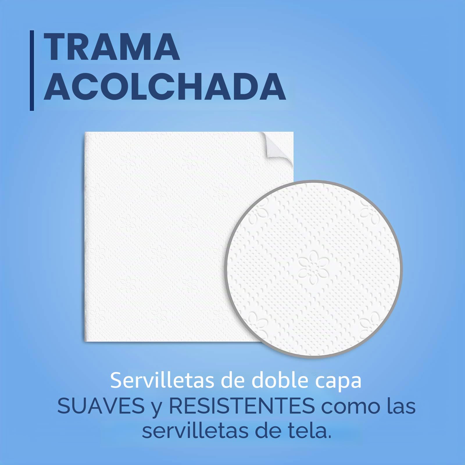 Foxy Servilletas acolchadas, 24 paquetes de 45 unidades de 40 x 38,5 cm, blancas y decoradas, FSC 100% de energía eléctrica renovable, 100% reciclable