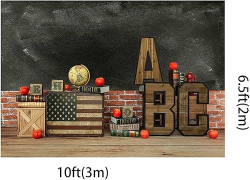 Miniatura 3 de Kate Telón de fondo de fotografía de regreso a la escuela, tela sin costuras, letras ABC, fondos de pizarra, fondos para estudiantes, accesorios de