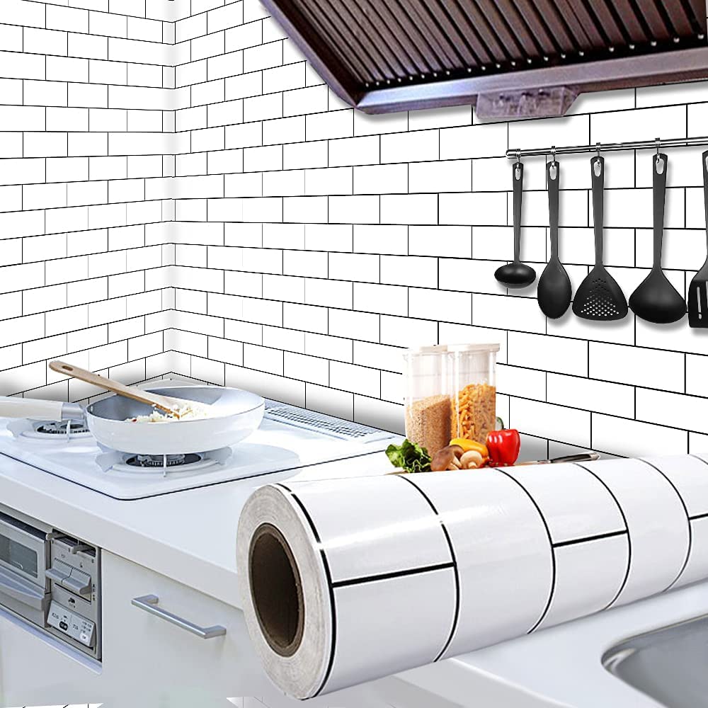 See full amazon price history chart for UCRAVO White Brick Wallpaper Removable Peel and Stick Wallpaper Tile, Black and White Wallpaper for Kitchen Bathroom Laundry Room (white brick) UCRAVO White Brick Wallpaper Removable Peel and Stick Wallpaper Tile, Black and White Wallpaper for Kitchen Bathroom Laundry Room (white brick) (B09C8RGS4D) Amazon Price History, Amazon Price Tracker