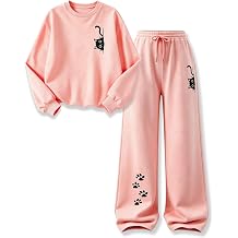 Girls Clothes 2 Piece Sweatshirt Pants Fall Outfits Set Size 5-14
