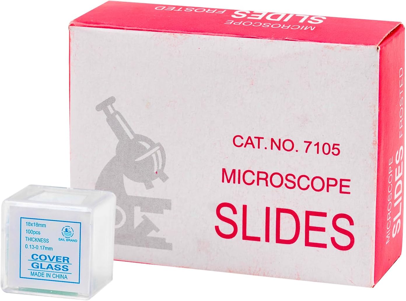50 Pcs Pre Cleaned Microscope Slides,100 Pcs Pre Cleaned Microscope Cover Glasses,Microscope Slides and Cover Slips