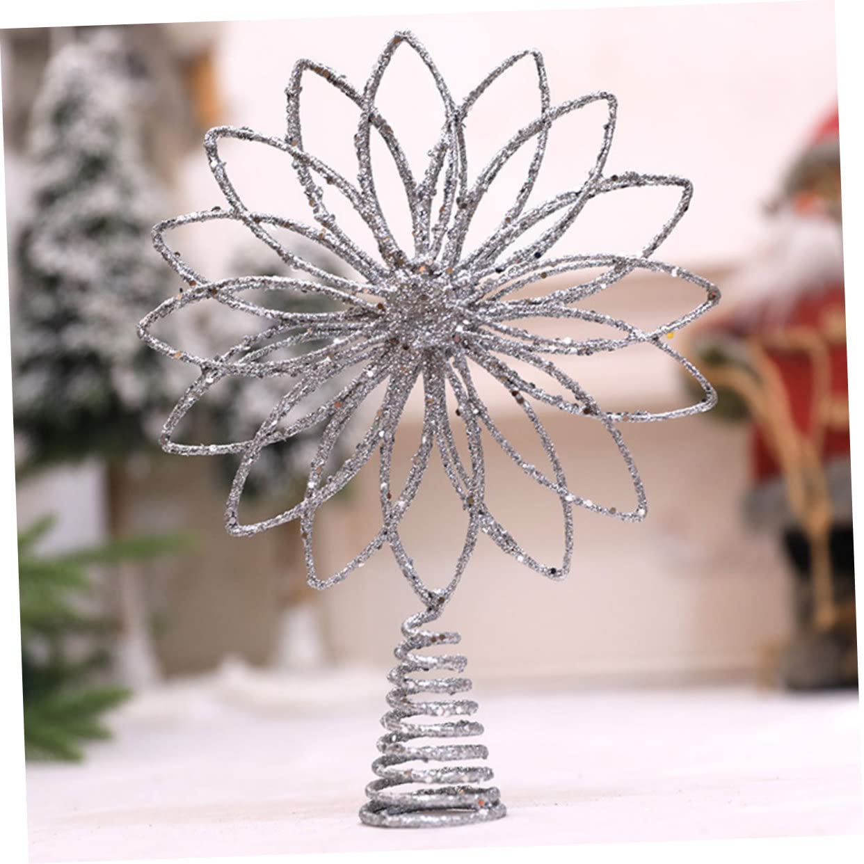 TOPBATHY 5 Pz Stella Superiore Dell'albero Di Natale Puntale Albero Stella Di Natale Addobbi Per Alberi Di Puntale Dell'albero Di Decorazioni Fatate Ferro Battuto
