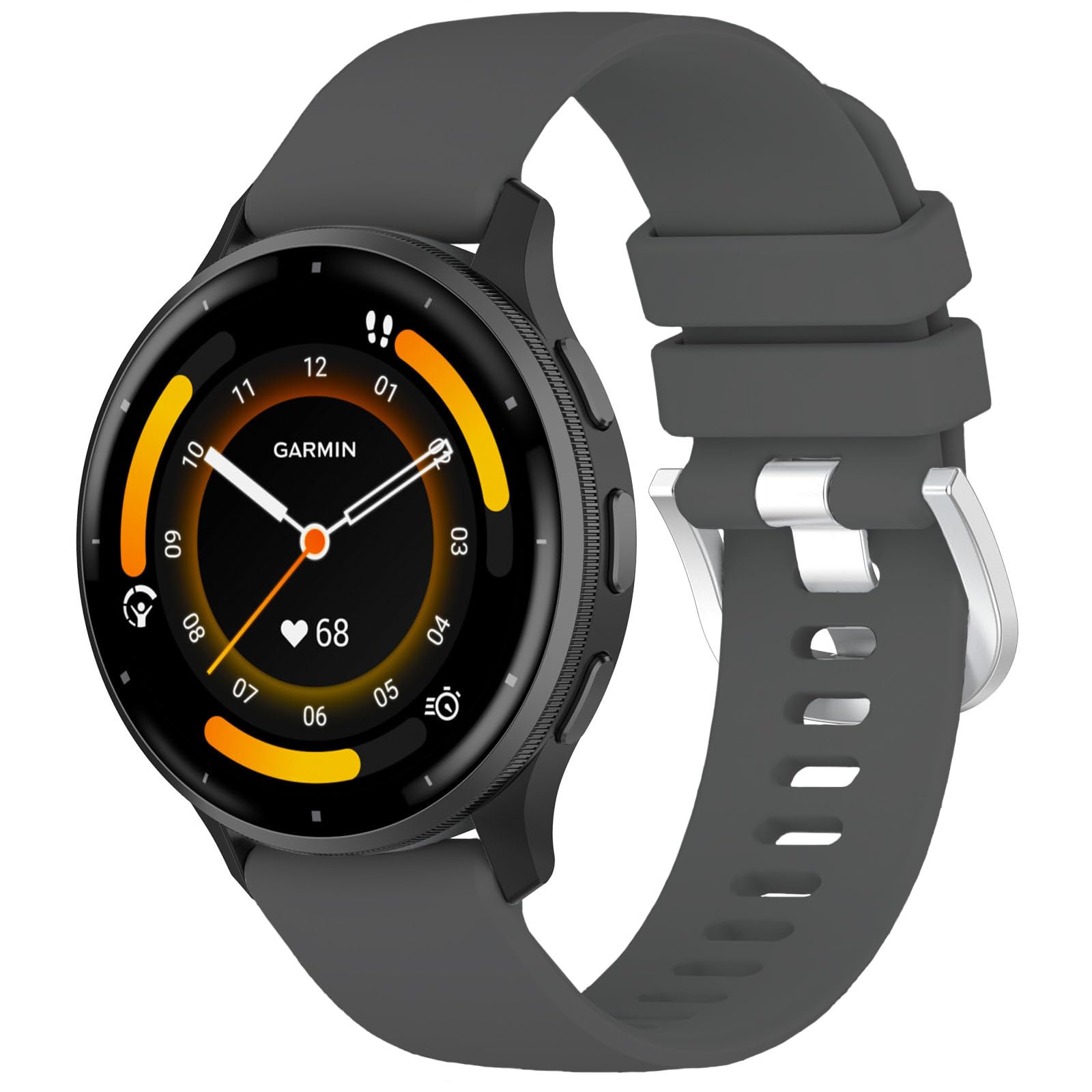 TopPerfekt garmin watch Band Compatible with garmin venu 3 / venu 2 / forerunner 265 (22 mm) Quick Replacement Wristband Strap garmin venu 3S / venu 2S (18 mm) Soft Silicone Replacement Women band-image-40