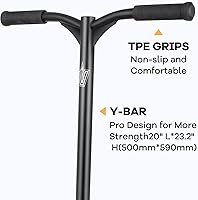 Vista 7 de VOKUL Scooter profesional completo para niños, niñas, adolescentes hasta 6 años Freestyle Tricks Pro Stunt Scooter (azul)