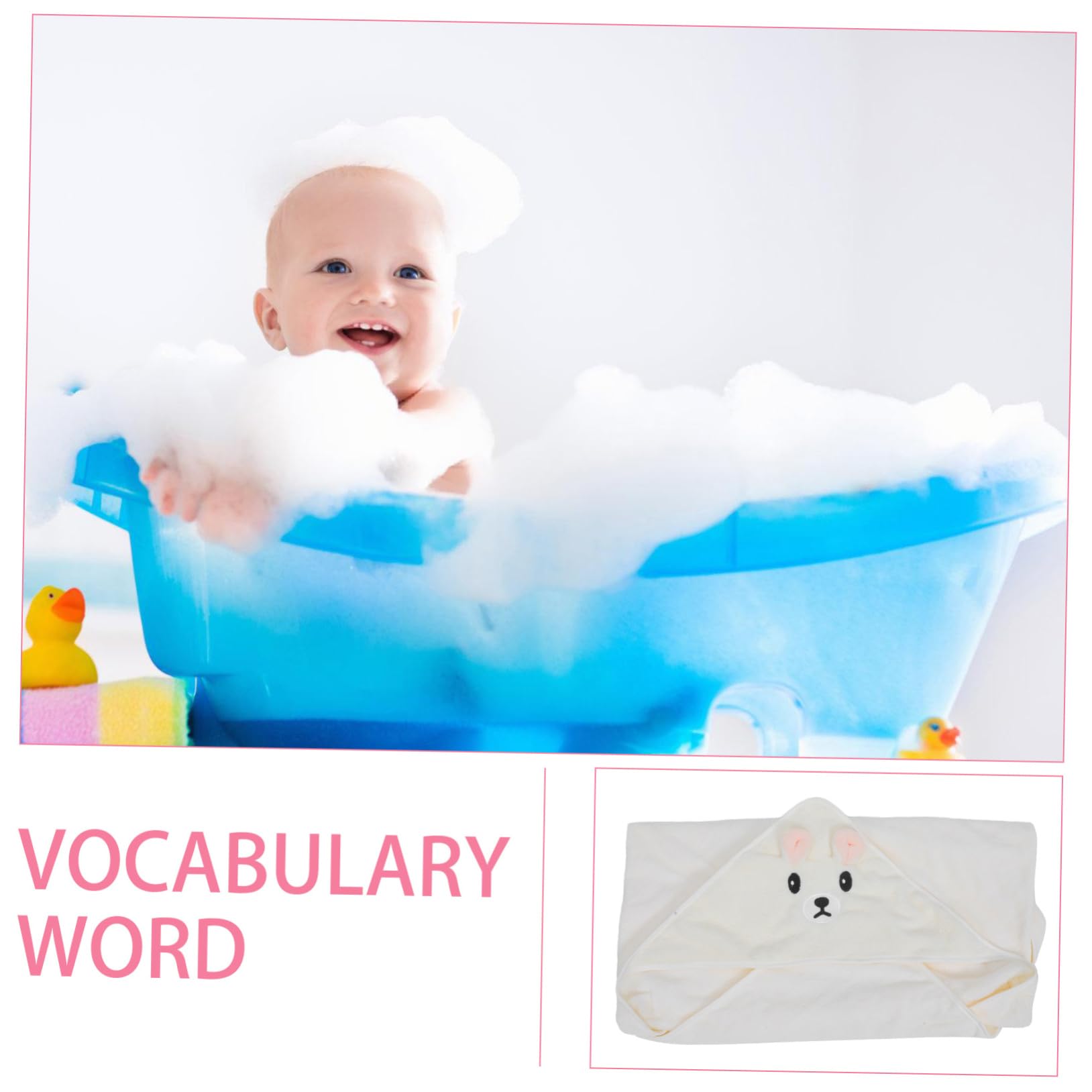 TOYANDONA 3stücke Hooded Towel Set Weiche Atmungsaktive Badetücher Mit Cartoon-Design Geeignet Für Neugeborene Bis Jahr Praktische Verwendung Als Waschlappen Und Decke Zufällige Farben