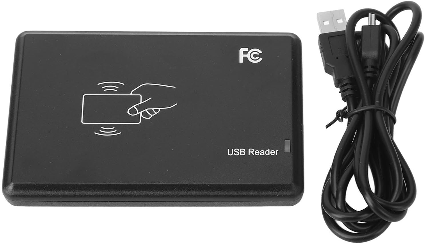 USB ID Card Reader Strong Compatibility Fast Reading Distance 8cm Access Reader for ID Cards PVC Material
