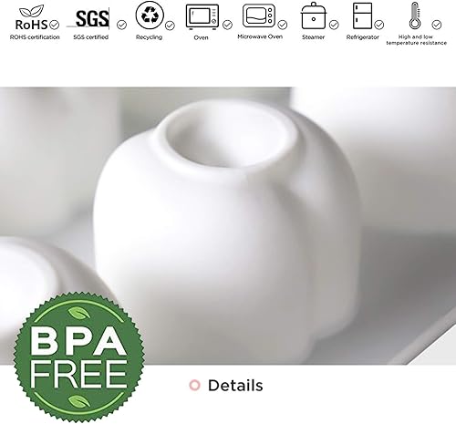 Vista 117 de OCPO KITCHEN Molde de silicona para hornear pasteles de mousse, dulces, pasteles, chocolate, magdalenas, gelatina, galletas, pudín, molde