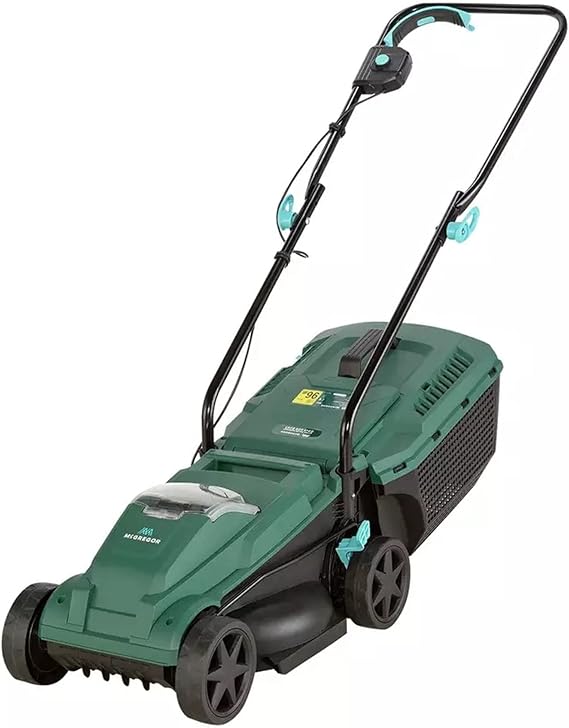 McGregor 32cm Cordless Lawnmower (21.6V with Battery and Charger, 1