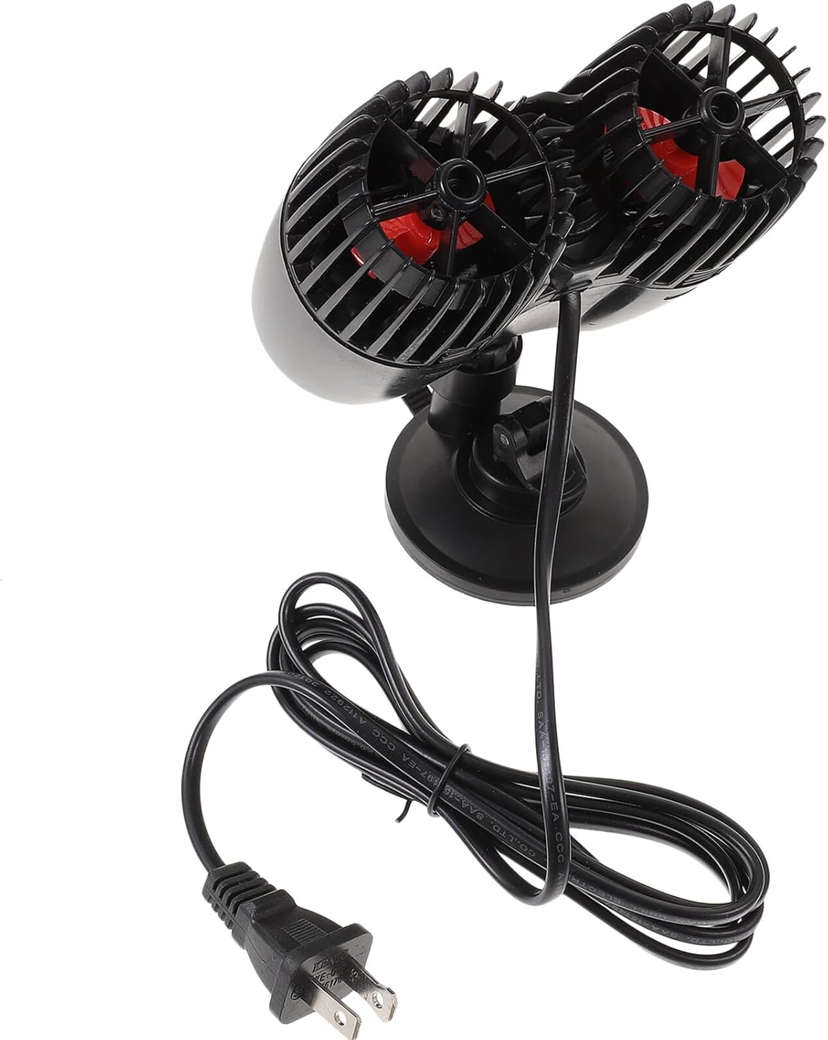 Toyvian Aquarium Wave Maker Submersible Water Pump with Suction Cup Silent Circulation Pump for Fish Tank Aquarium US Plug Ac110 Voltage