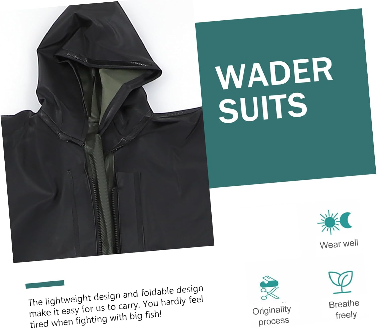 Men Women Suits Outdoor Overalls Diving Fishing Wading Pants Lightweight