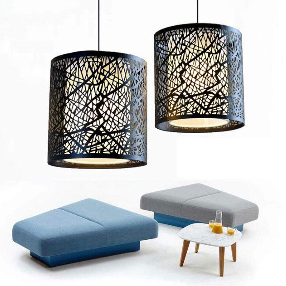Lampy sufitowe do wyspy kuchennej, czarne złoto Retro pusta lampa wisząca Loft lampa rzeźbiony liść klonu żelazna lampa wisząca E27 Bar jadalnia lampa wisząca w stylu vintage